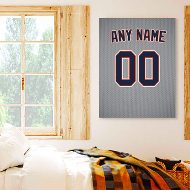 Detroit Jersey Custom Canvas Print Wall Art for Boy Girl Men Women Baseball Personalized Canvas Art
